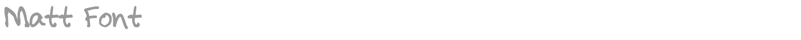 MattFont font preview